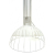 Lampa wisząca metalowa ażurowa LOFT Biała 75cm